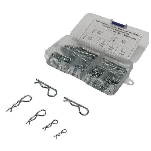 100pcs size zinc plated hair - 6,