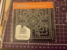 A6  Tina’s Christmas Snow Flakes Parchment Embossing Groovi Plate