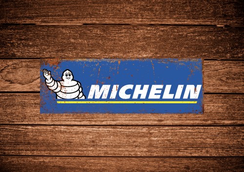 Michelin metal sign - ,, rustic