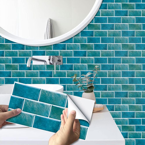 Blue brick tile - tile, for