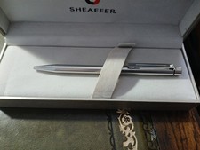 Sheaffer Targa Ballpoint Pen Brushed Silver