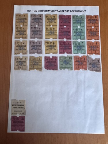 Vintage bus tickets - 20,