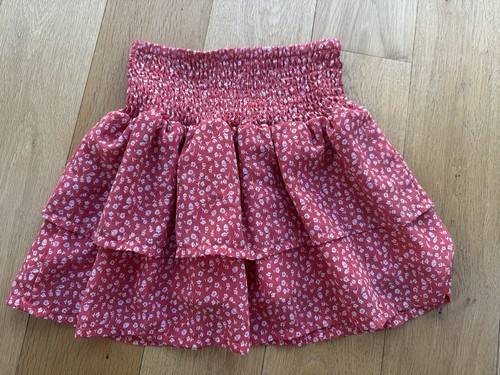 Girls red and white floral - red,