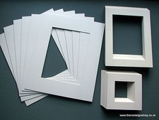 Pack of 10 Photo / Picture Mounts - Ivory. Various Sizes. Free UK Post.