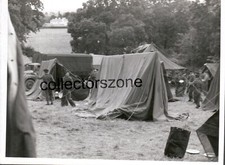 1950's Army Cadet Force Cadet Camp Wales Tents & Trucks Photo  4 x 3 inch