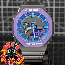 Casio G-Shock GA-2100 Black Blue Purple Red 2x Strap 90s ThrowBack CasiOak 2019