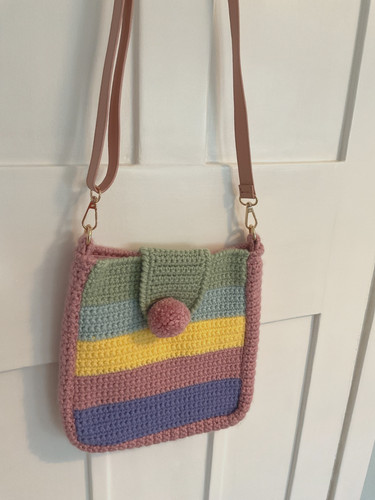 Hand crocheted colourful - hand,