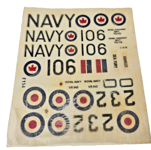 Frog f154 hawker sea - fury, x