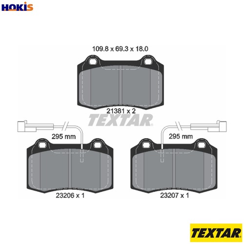 Brake pad set disc - set,