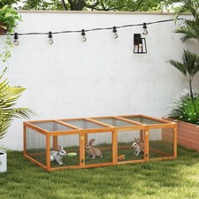PawHut Rabbit Hutch Cage