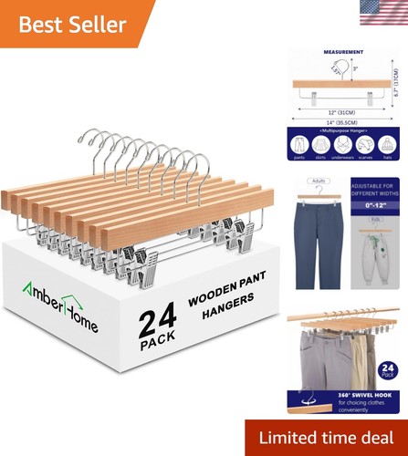 Pack wooden pants - wooden, hangers