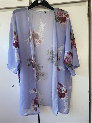 Lilac floral kimono - lilac, cardigan