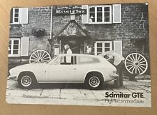 Reliant Scimitar GTE car leaflet Brochure  Ref 10M July 1974