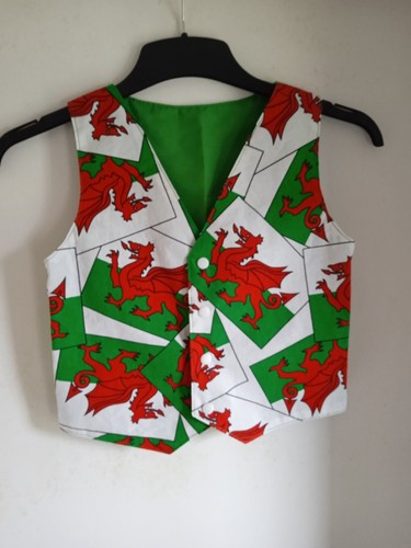 Handmade childs wales flag - wales,