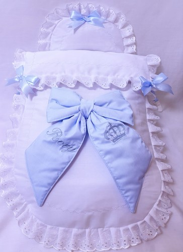 Pram quilt and pillow - and,
