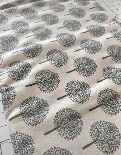 Beige grey tree - grey, print