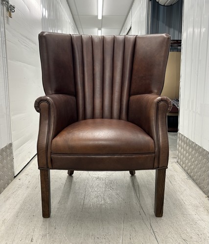 Beautiful leather barrel back - barrel,