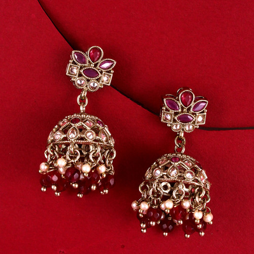 Flower design maroon uncut - flower,