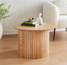 Coffee Table Round Light Oak