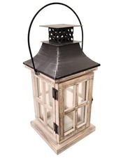 Vintage Wooden Lantern Candle
