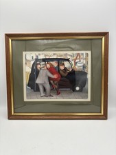 Beryl Cook Framed Print Taxi on Curzon Street Humour British Amusing