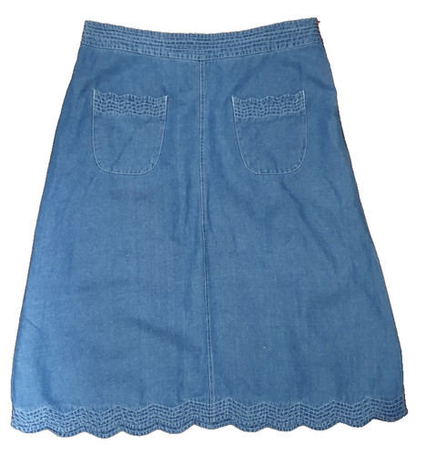 Wyse ladies denim skirt midi - ladies,