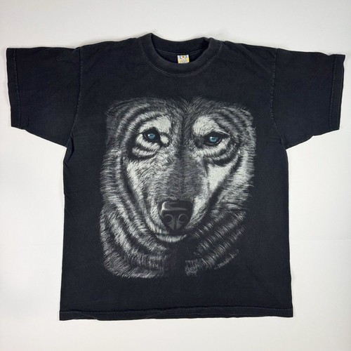 Vintage wolf tshirt mens - vintage, xl