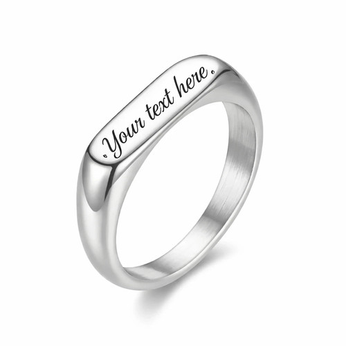 Personalised engraved signet - personalised,