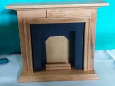 Dolls House Fireplace Oak