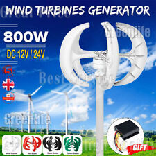 800W 12V/24V Lantern Wind Turbine Power Generator for Charging Boats Garden UK