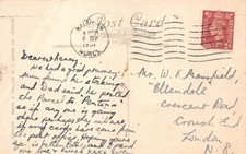 FAMILY HISTORY - POSTCARD -