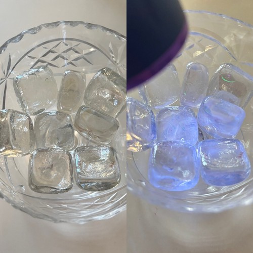 Vintage clear square glass - clear,