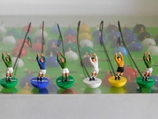 60s VINTAGE SUBBUTEO - CLASSIC  ORIGINAL  WIRE ROD GOALKEEPERS  X 6 - NICE COND