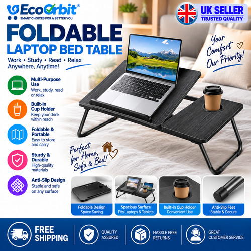 Foldable laptop bed table - laptop,