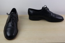 Vintage K Shoes Black Leather Derby Shoes Mens UK 9.5 EU 43.5 Good Cond