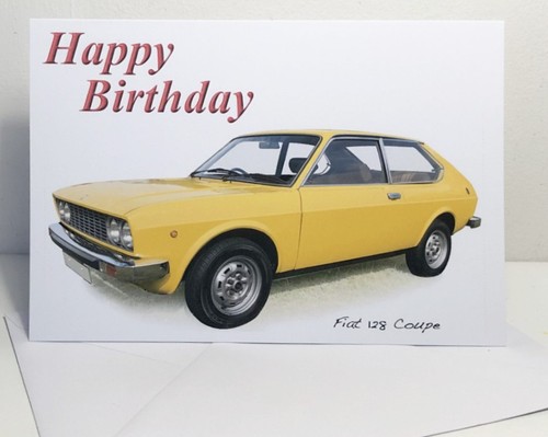 Fiat 128 coupe 1977 5x7in - coupe,