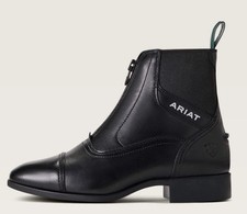 ARIAT PALISADE PADDOCK BOOT SHORT LEATHER BLACK BOOTS 7.5/41.5 RRP £150