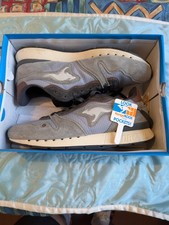 Superb KangaROOS Coil RX mens trainers UK 9 steel grey jet black tongue pockets 