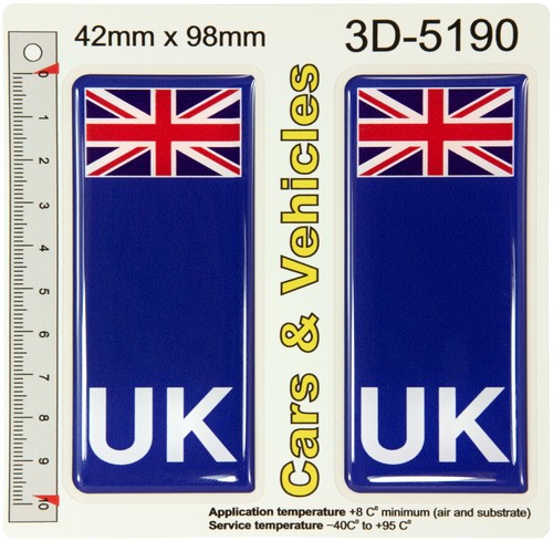 Union jack flag number - 2x, uk