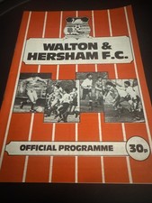 Walton & Hersham v Oxford City 25/12/1984 -Servowarm Isthmian League Division 1