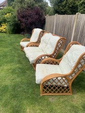 Cane Bamboo Rattan Furniture Set Conservatory Summer House
