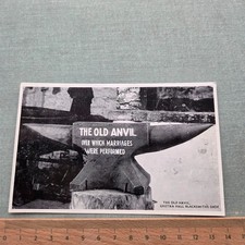 Vintage Postcard THE OLD ANVIL, GRETNA HALL BLACKSMITH'S SHOP