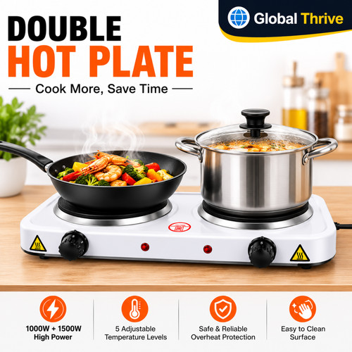 Electric double hot plate - electric,