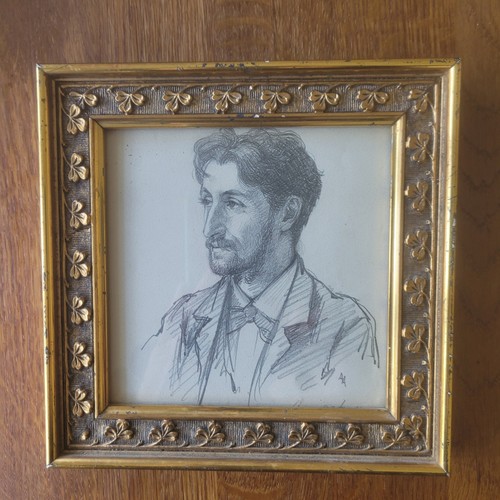 Framed portrait sketch - framed,