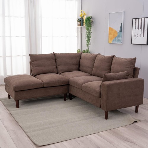 Brown seater shape corner - brown,
