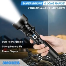 High Powered 350000000Lumens LED Rechargeable Flashlight Torch Lamp Super Bright