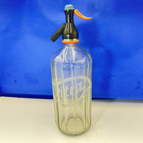 Soda syphon etched - soda,