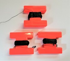 MOD SMALL  H - BLOCK MARKER FLOAT HI VIZ ORANGE FOR BAIT / INFLATABLE BOAT USE