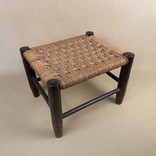 Antique wooden foot stool - wooden,