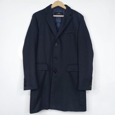 Hugo Boss Overcoat Coat Padded Nido1 Wool Mix Navy Men's UK 50 / US 40R Large